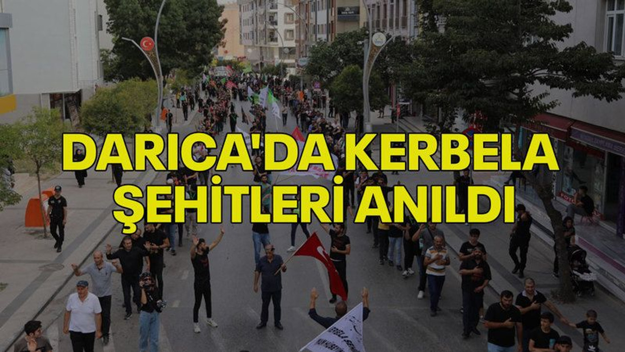 Darıca'da Kerbela şehitleri anıldı